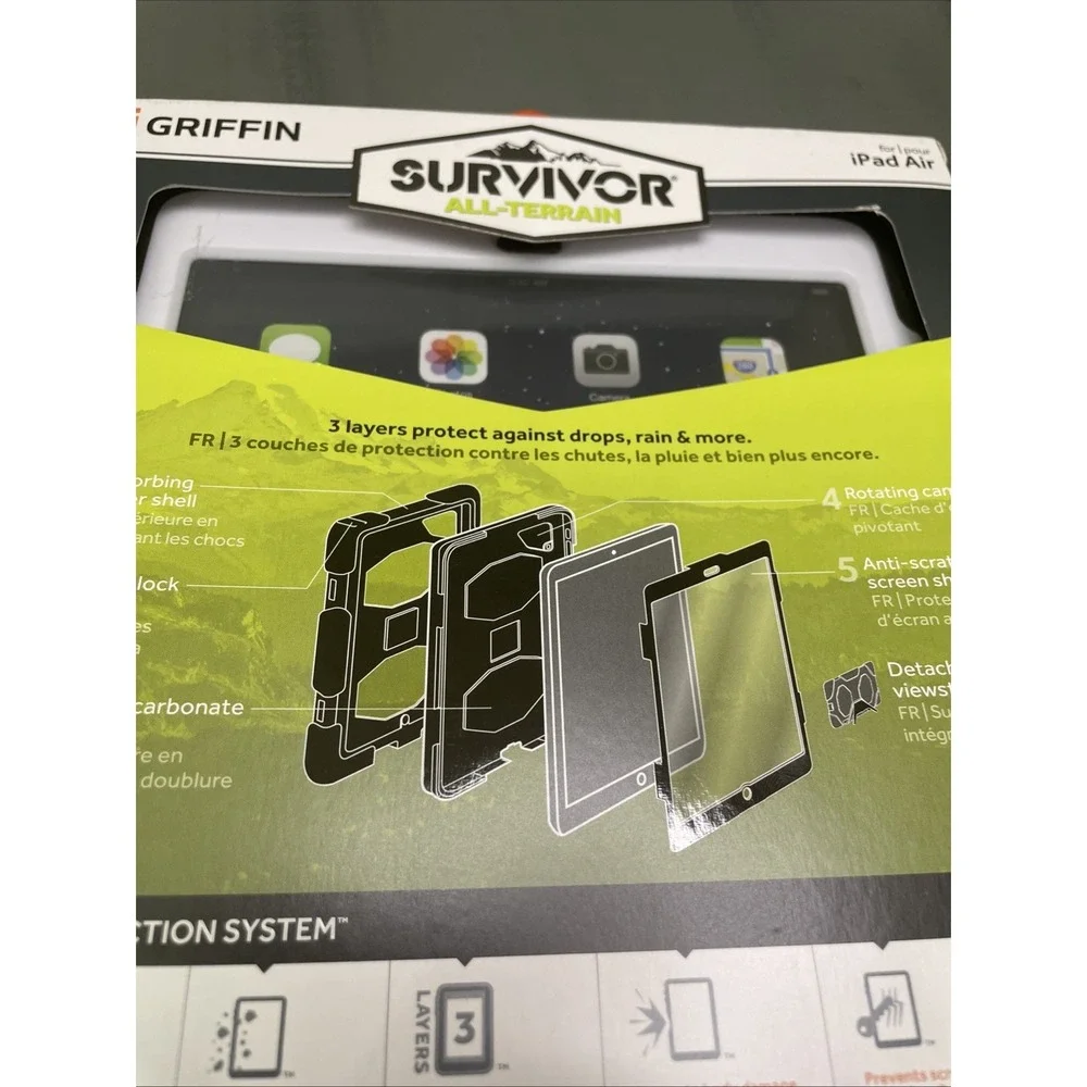 Griffin Survivor 9.7 inch iPad Pro + iPad Air 2 Mil Spec Case Holder